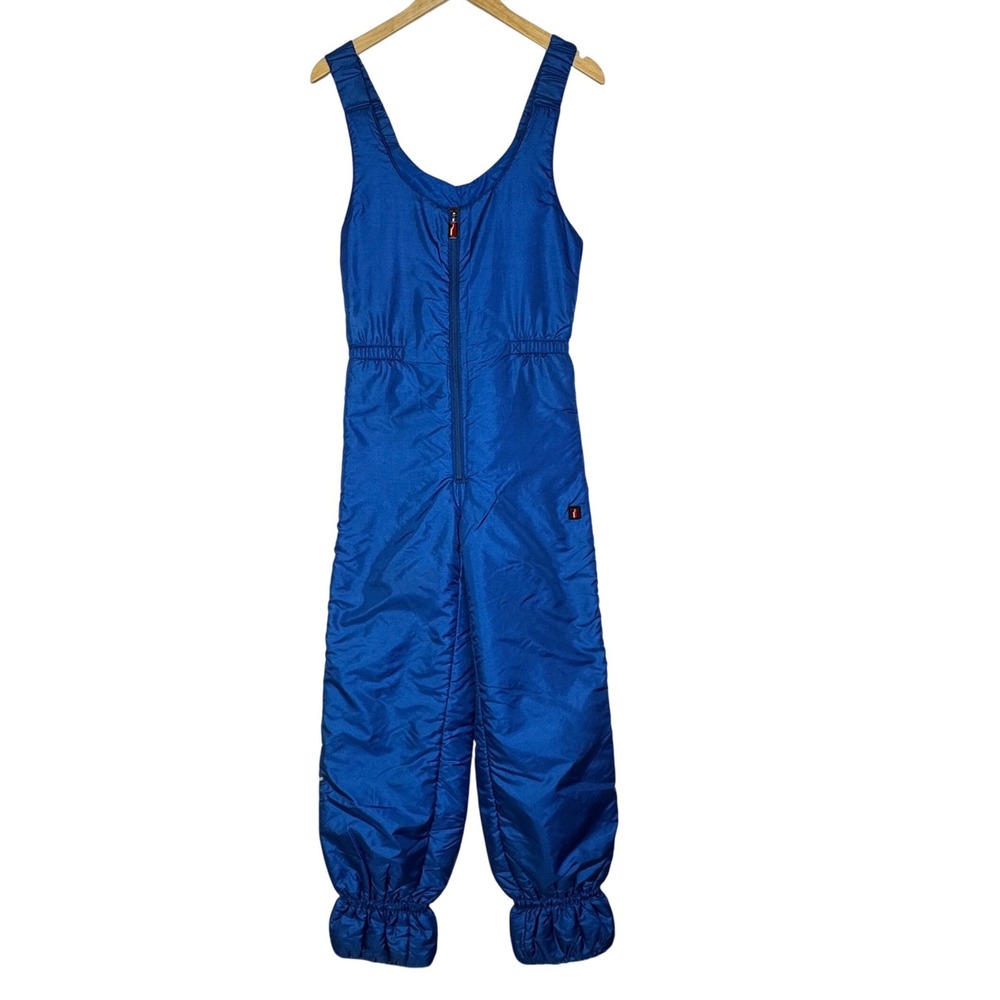 Ellesse Womens Size 10 Blue Ski Suit One Piece Vintage Snowsuit Made in Italy